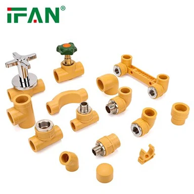 Sarı PPR boru bağlantı parçaları